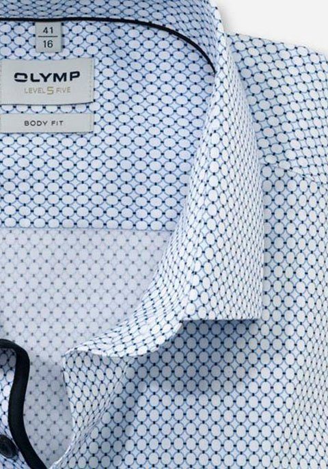 OLYMP Businesshemd Level Five body fit Blau