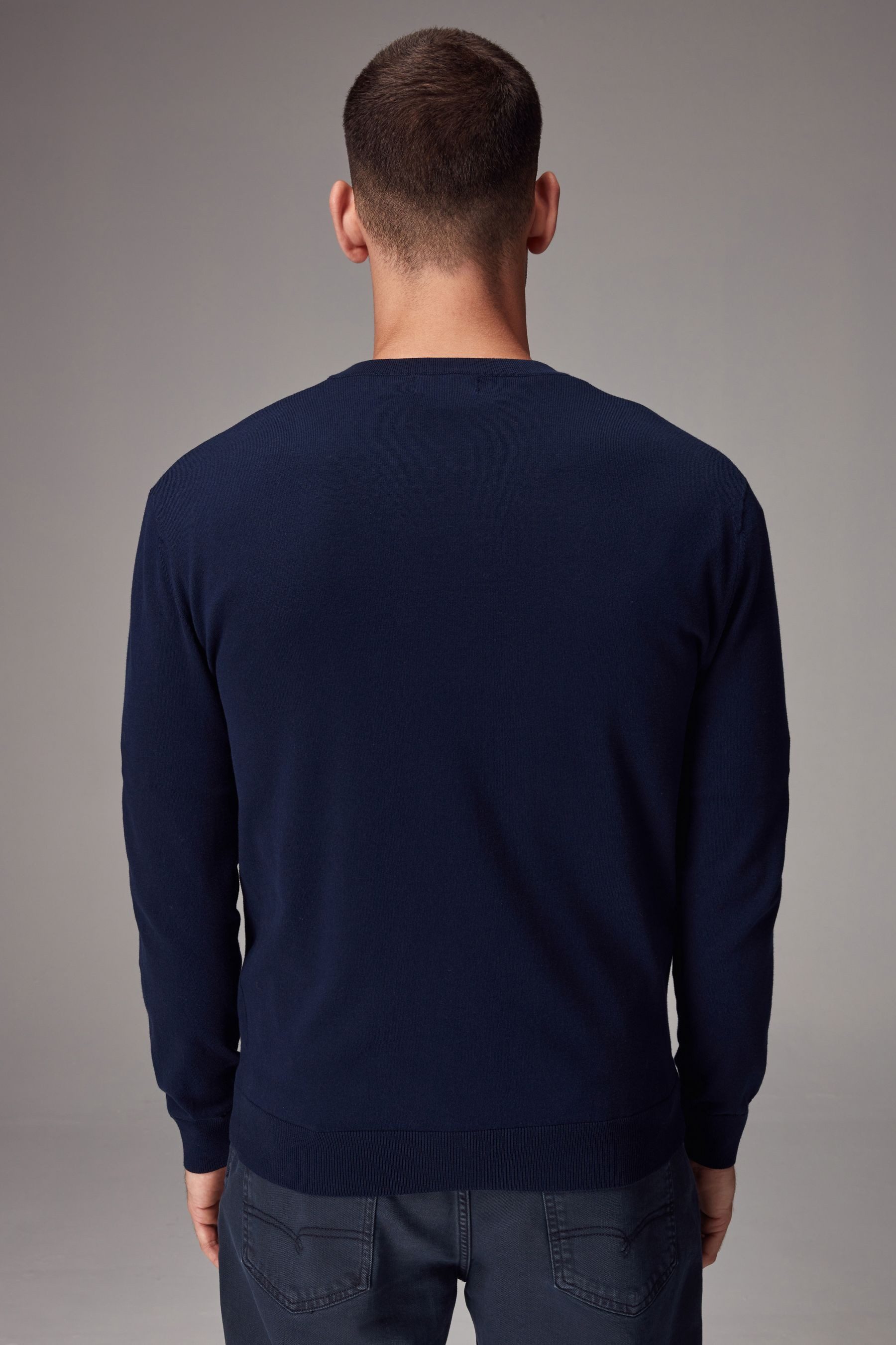 Next V-Ausschnitt-Pullover Regular Fit Langarm-Strickpullover, V-Ausschnitt (1-tlg)