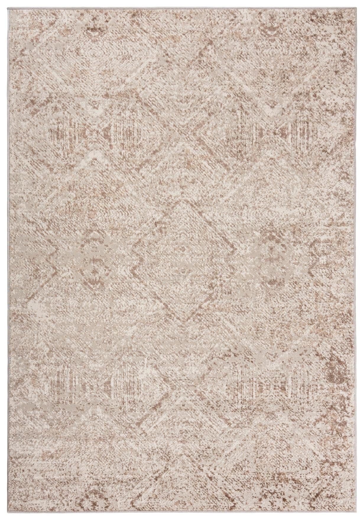 Mazovia Designteppich Modern Abstrakt Beige Creme Wohnzimmer, Schlafzimmer, Esszimmer, Büro, Fußbodenheizung