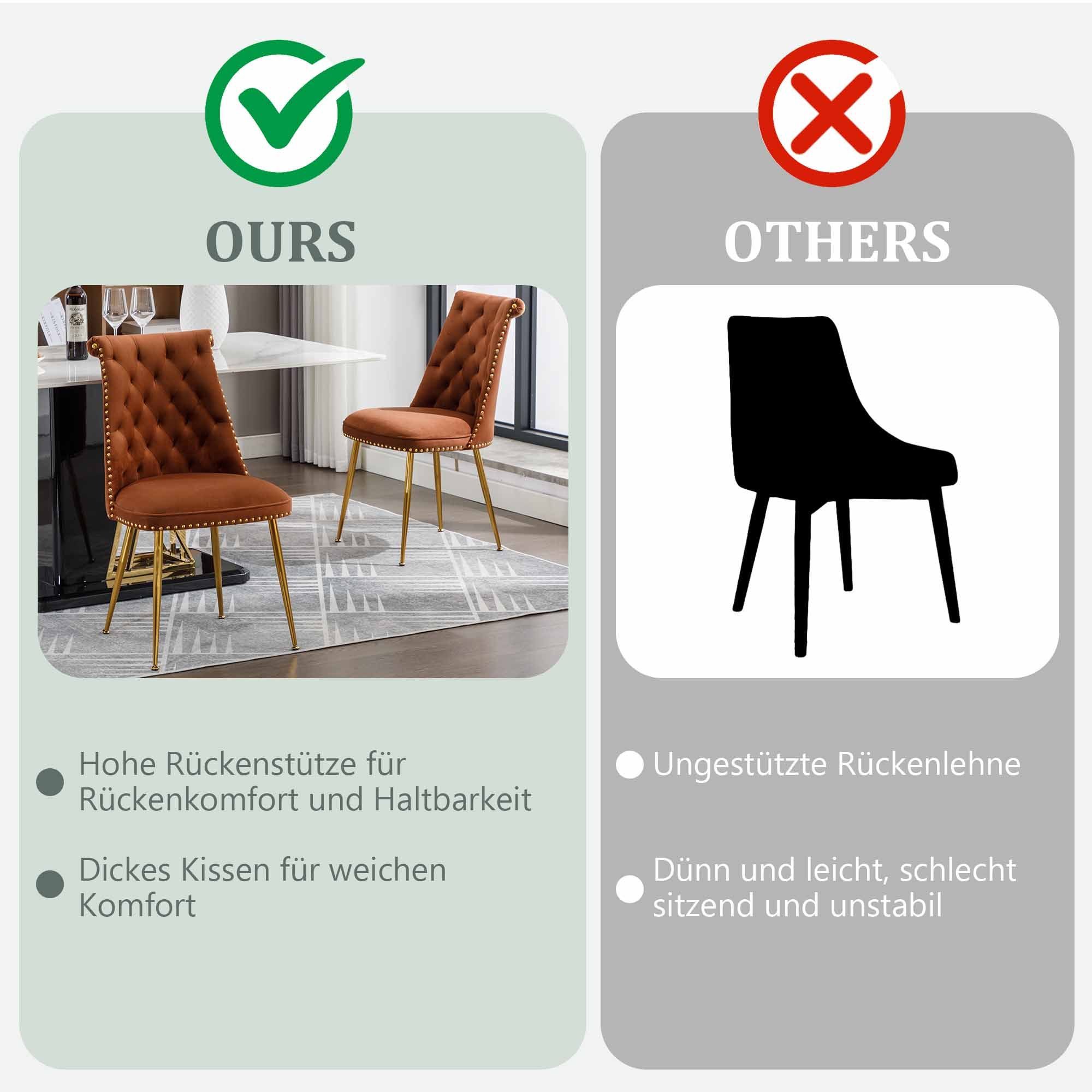 OKWISH Polsterstuhl mit einer leicht gepolsterten günstig online kaufen
