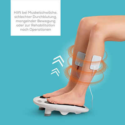 VenenWalker Venentrainer »Durchblutungs-Stimulator - 25 Programme - weiß/schwarz«, Beine Waden Venen Massage
