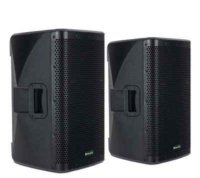 Pronomic Paar C-212 MA - Aktive 2-Wege Bi-Amp Box 2.0 Lautsprecher (Bluetooth, 500 W, mit 2 Kanälen - 12 zoll Woofer und DSP-Presets)