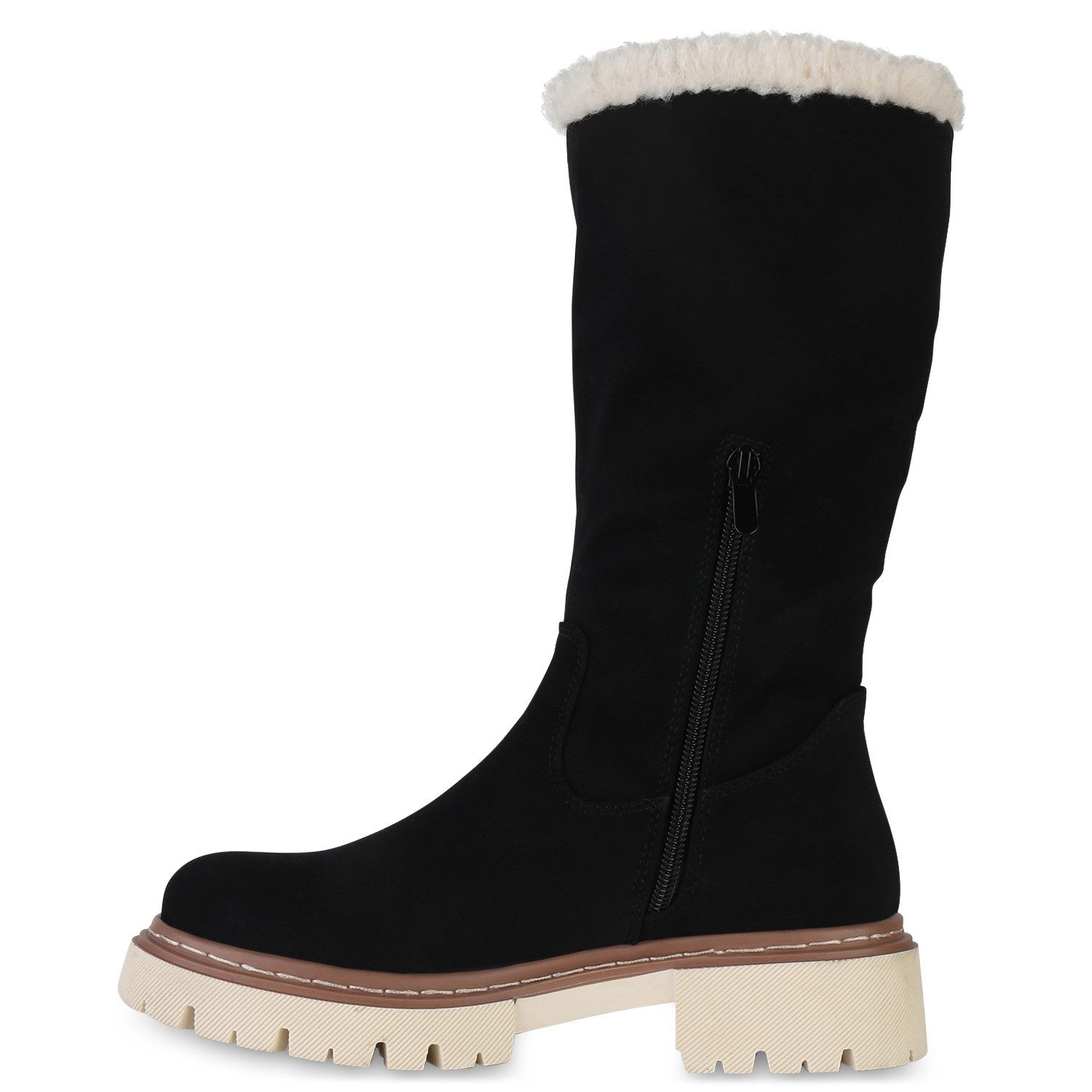 VAN HILL 840739 Winterstiefel Damen Leicht Gefütterte Winterstiefel Bequeme günstig online kaufen