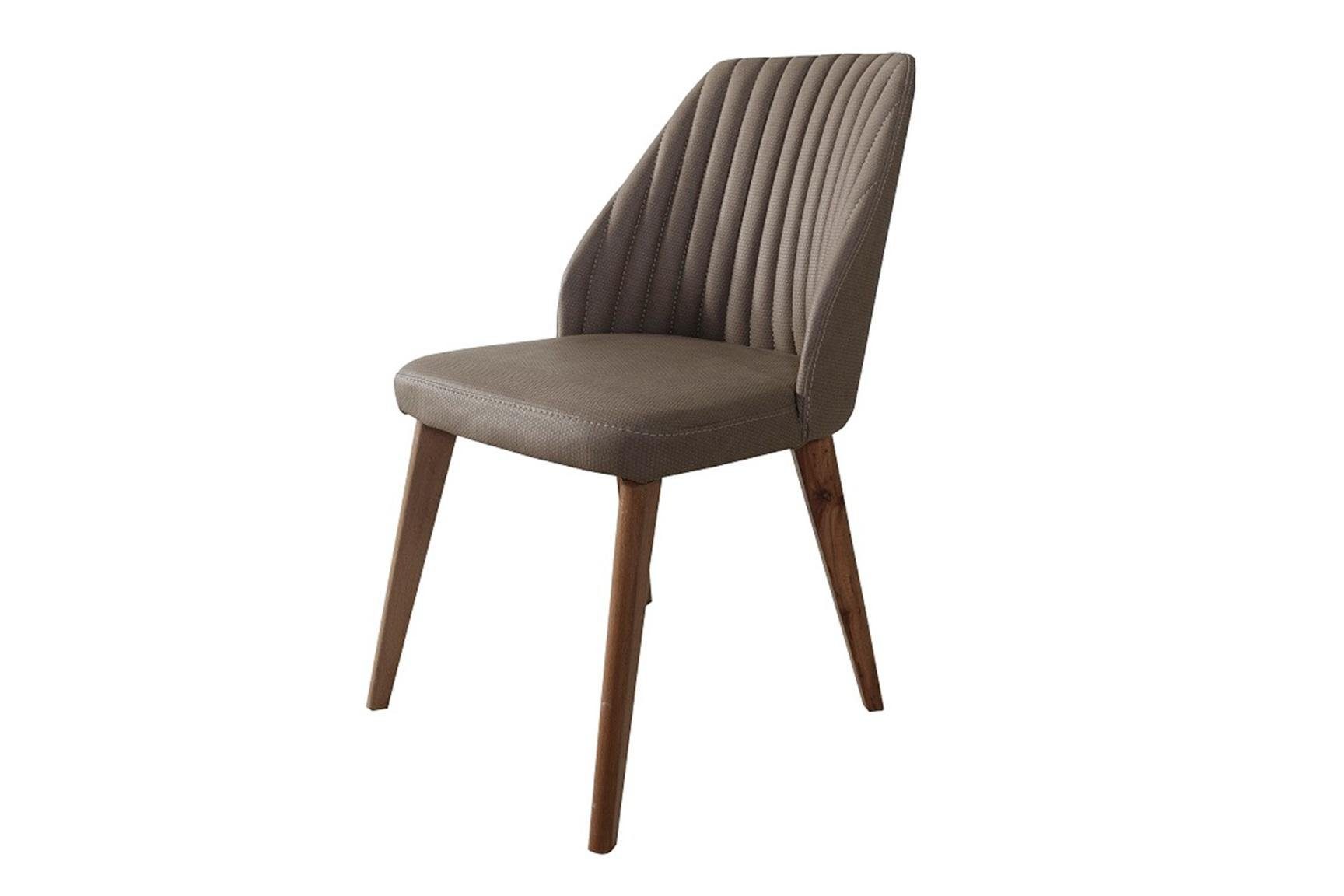 JVmoebel Stuhl, Ess Zimmer Textil Design Stuhl Luxus Lehnstuhl Polster Stühle 1x