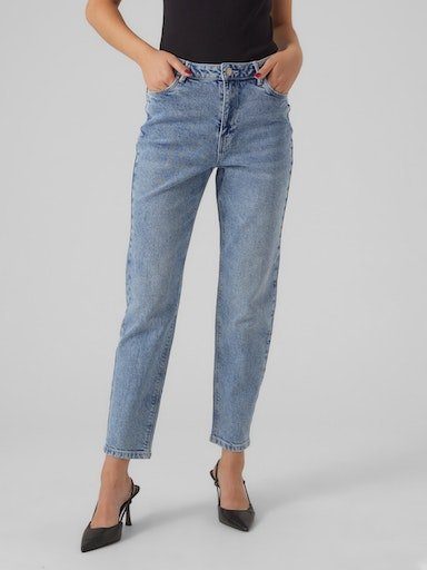 Vero Moda Straight-Jeans VMLINDA HR MOM JEANS GU3184 GA NOOS | Stretchjeans