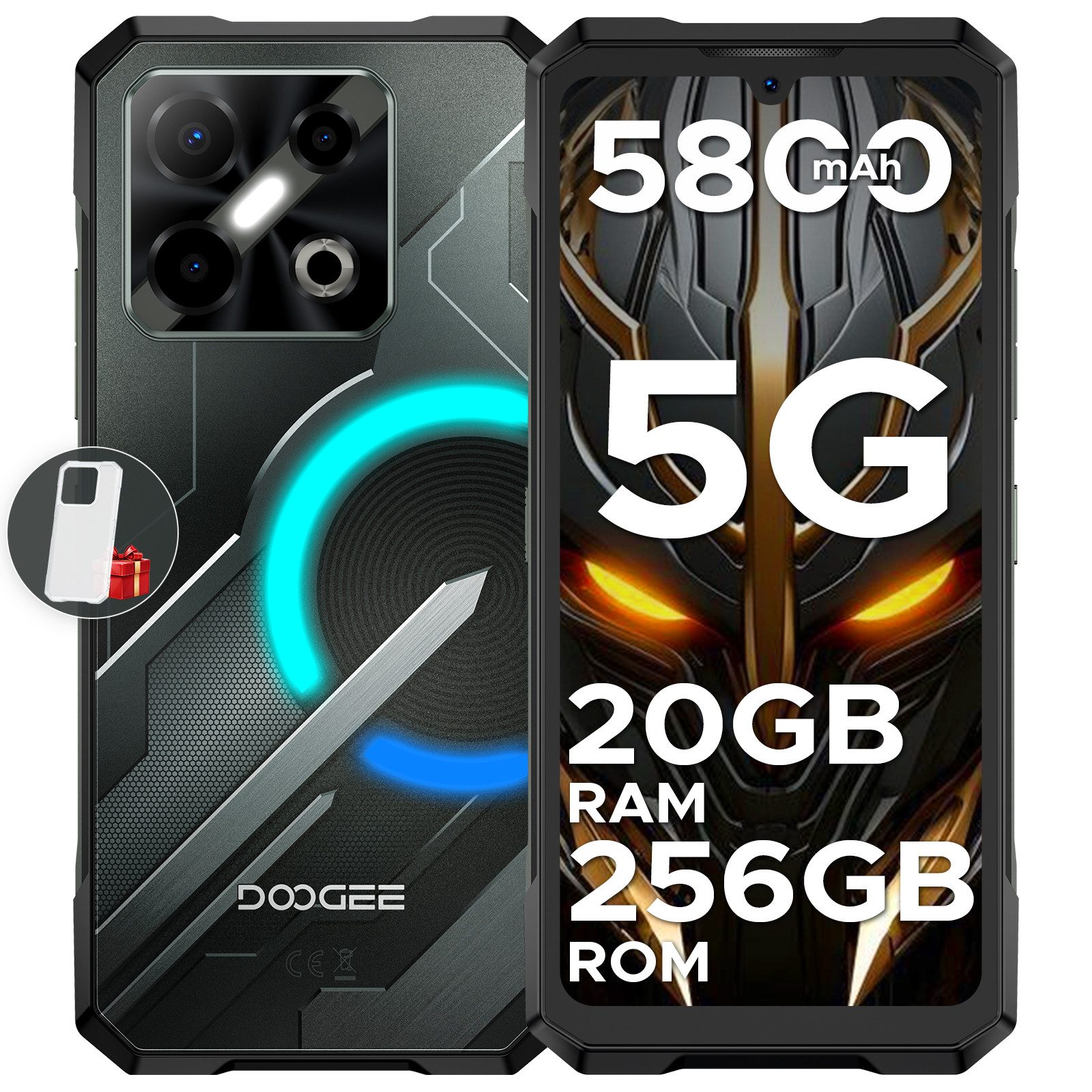 DOOGEE Blade GT Play 8GB+256GB/2TB TF, 6.72“FHD+ Ultradünn Smartphone Smartphone (6.72 Zoll, 256 GB Speicherplatz, 50 MP Kamera, 5800mAh,Dual 5G SIM,NFC, Fingerabdruck,Face ID,BT5.2)