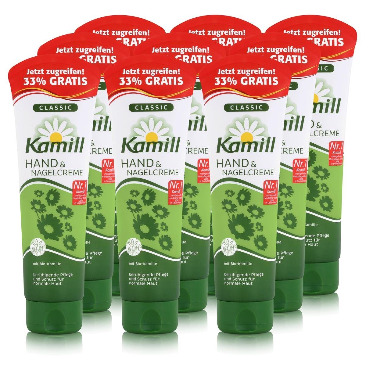 Kamill Hautcreme Kamill Hand & Nagelcreme Classic 133 ml - mit natürlicher Kamille (9er | Körpercremes