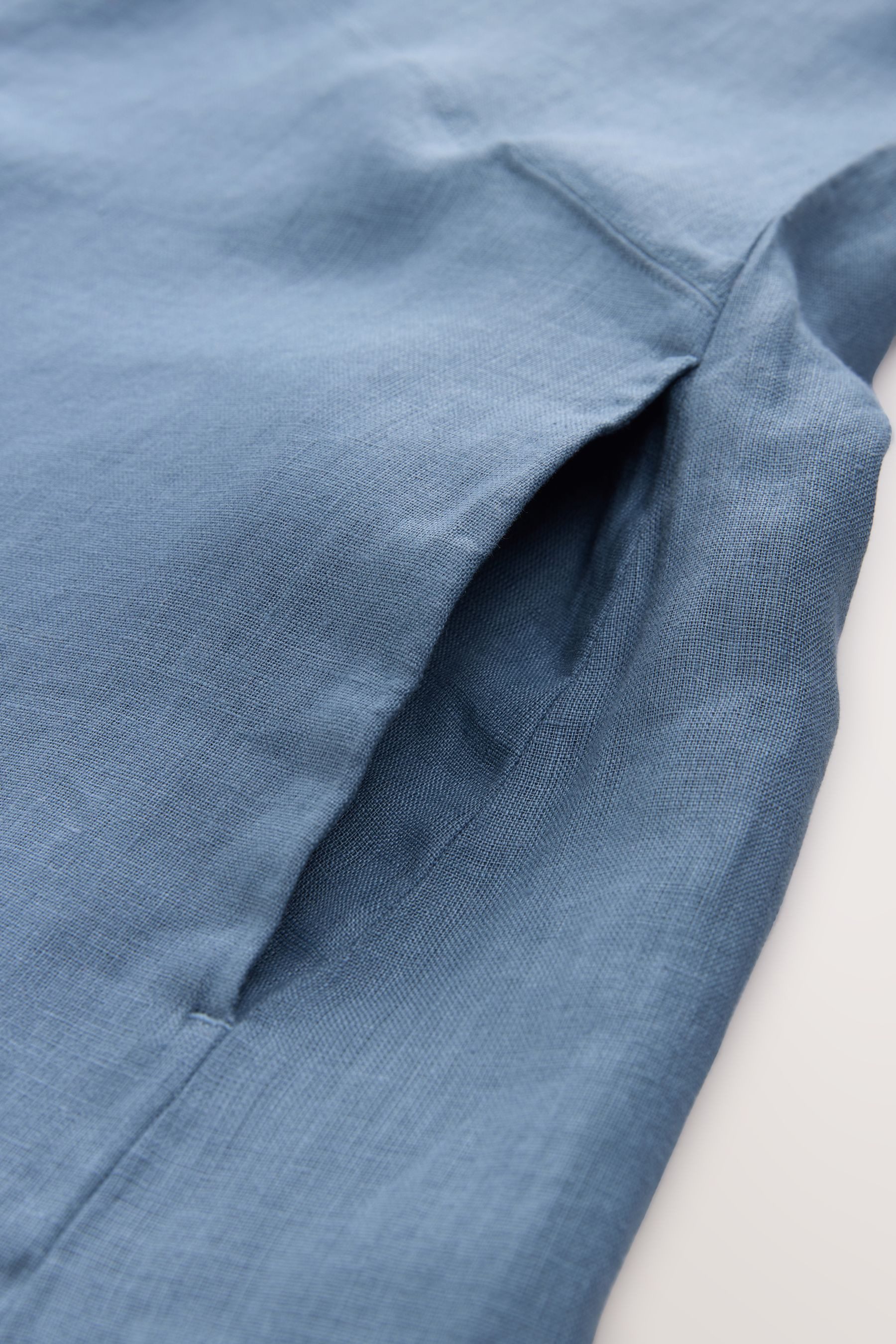 Next Midikleid Gerades Premium-Midikleid aus 100 % Leinen (1-tlg)