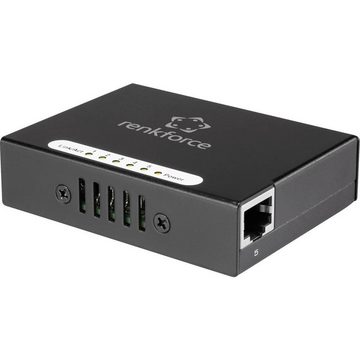 Renkforce 5 Port 10/100 Metall-Switch mini mit Netzwerk-Switch (USB-Stromversorgung)