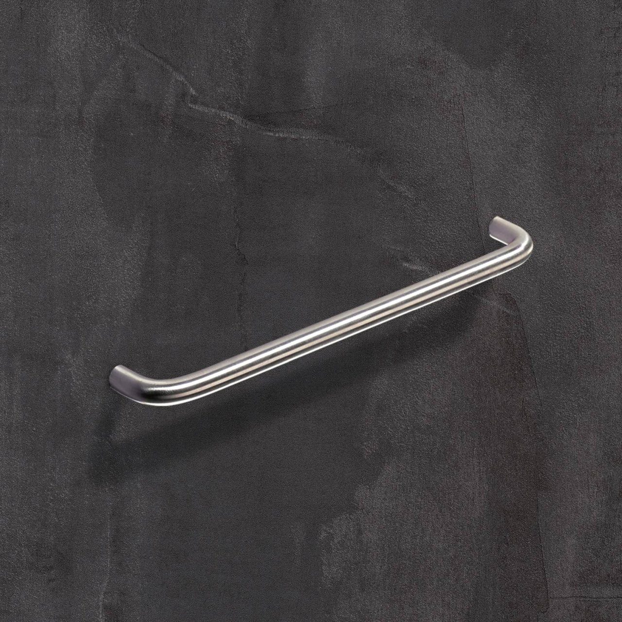 Thumbnail - Hettich Möbelbeschlag Griff Asopus,  96, L 104 mm, H 32 mm, ø 8 mm, Edelstahl gebürstet