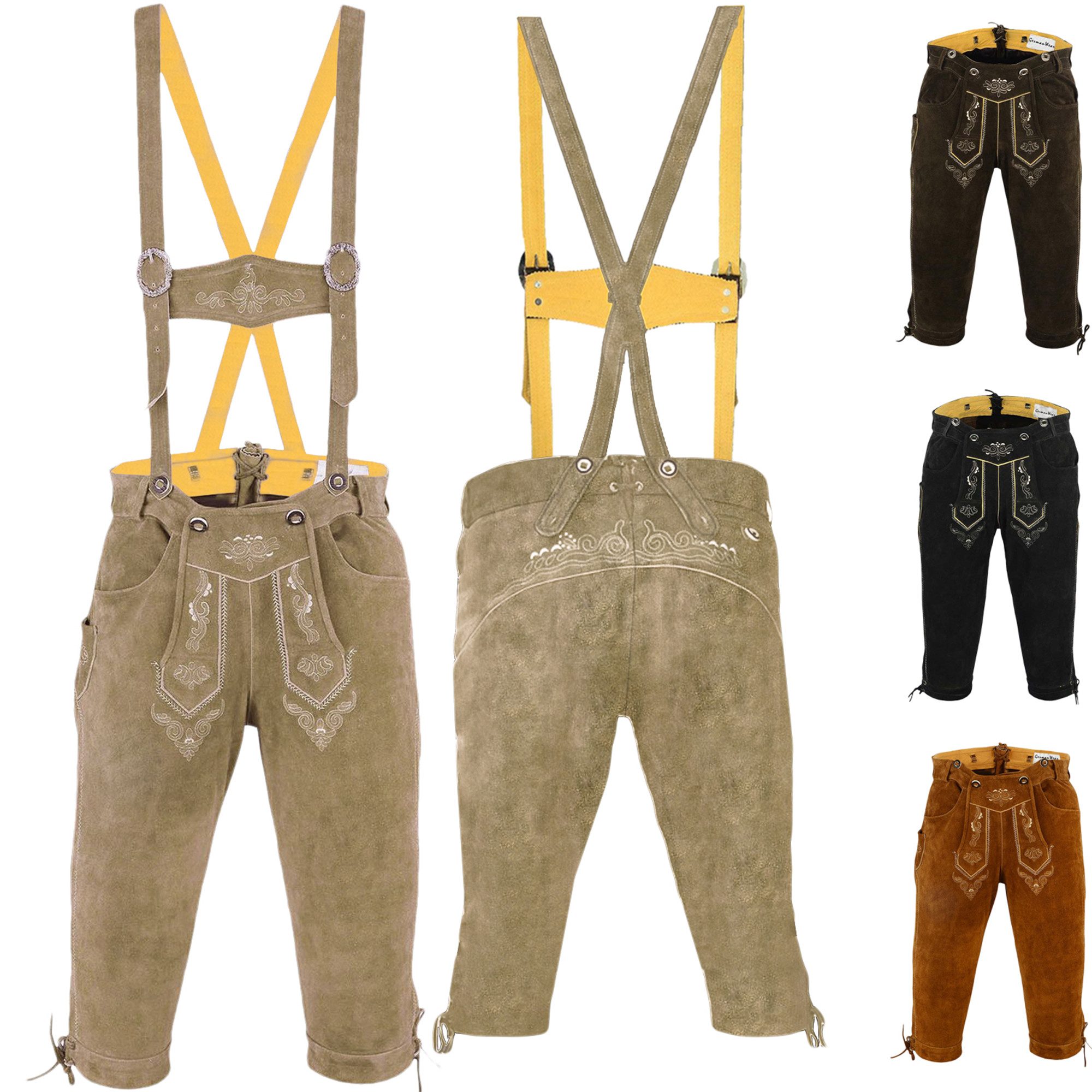 German Wear Trachtenlederhose GW822 Kniebundhose trachtenhose günstig online kaufen