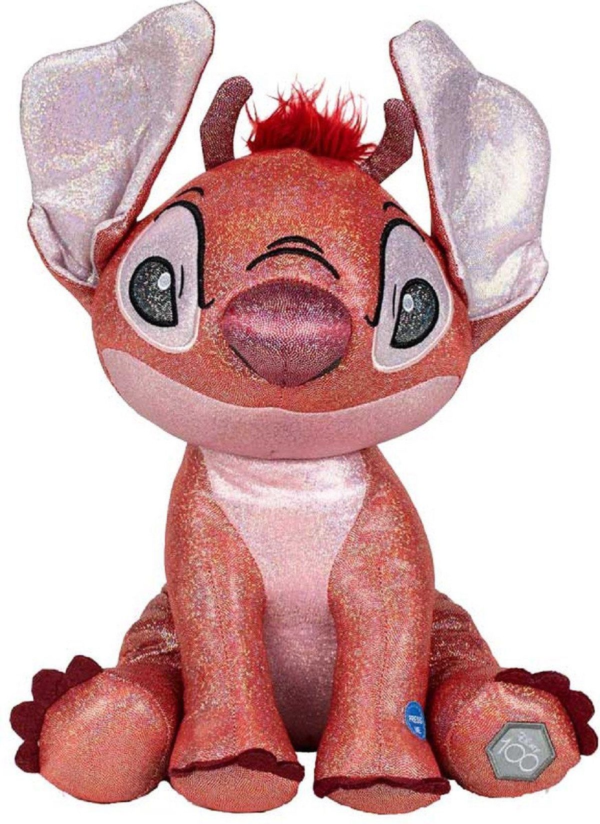 Lilo & Stitch Kuscheltier Glitzerplüsch mit Sound weiches Plüschtier für kleine Fans