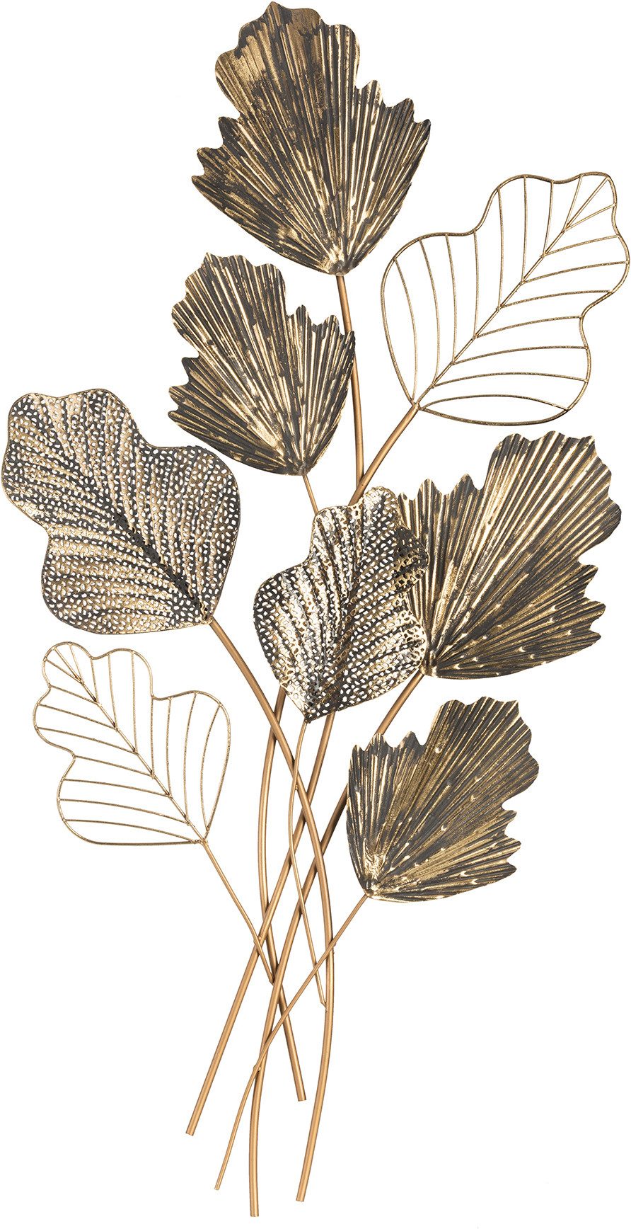 Bönninghoff Metallbild BLÄTTER 54x98 cm – Deko modern