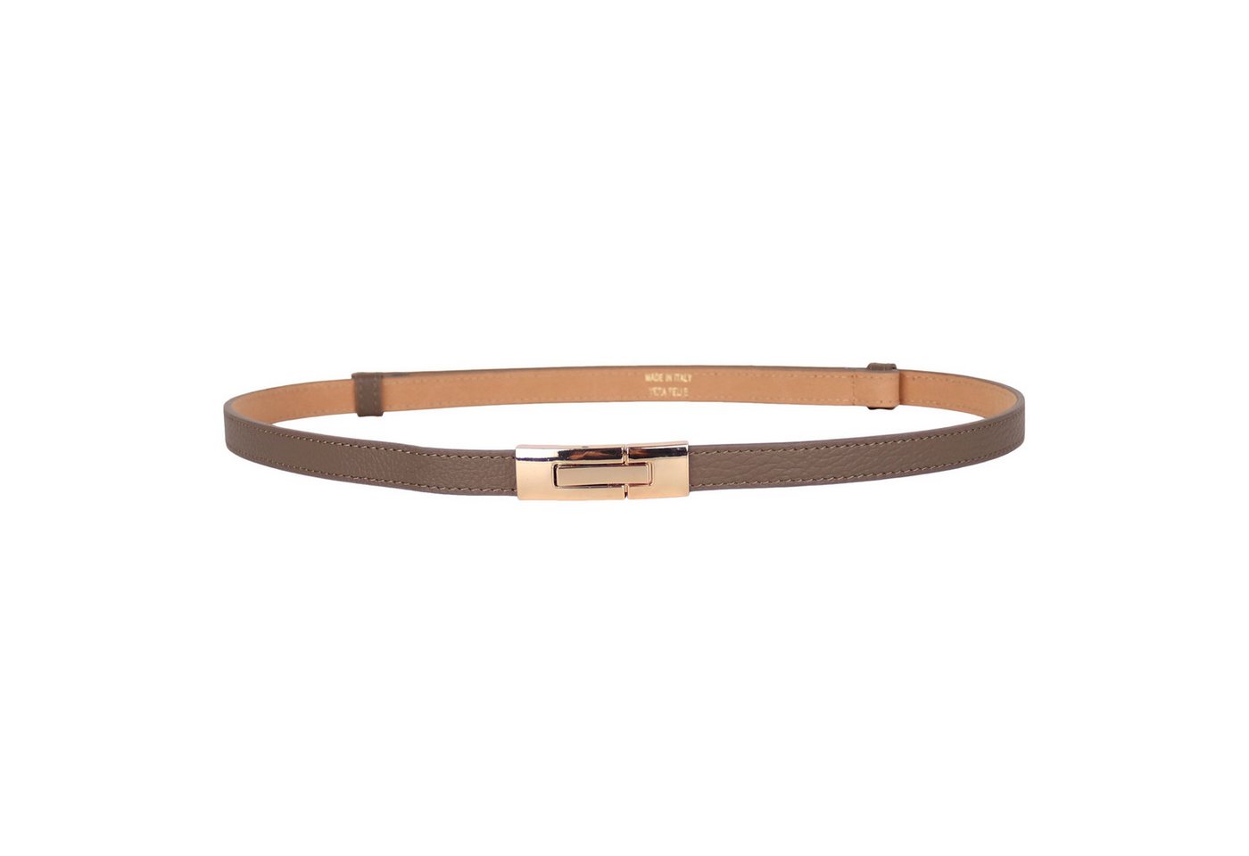 MIRROSI Ledergürtel Damen Gürtel Echtleder, Made in Italy, 18mm breit (Passt fast zu jeder Hosenschlaufe) Einheitsgröße (Geeignet für einen Hüftumfang von ca. 55 bis 100 cm)