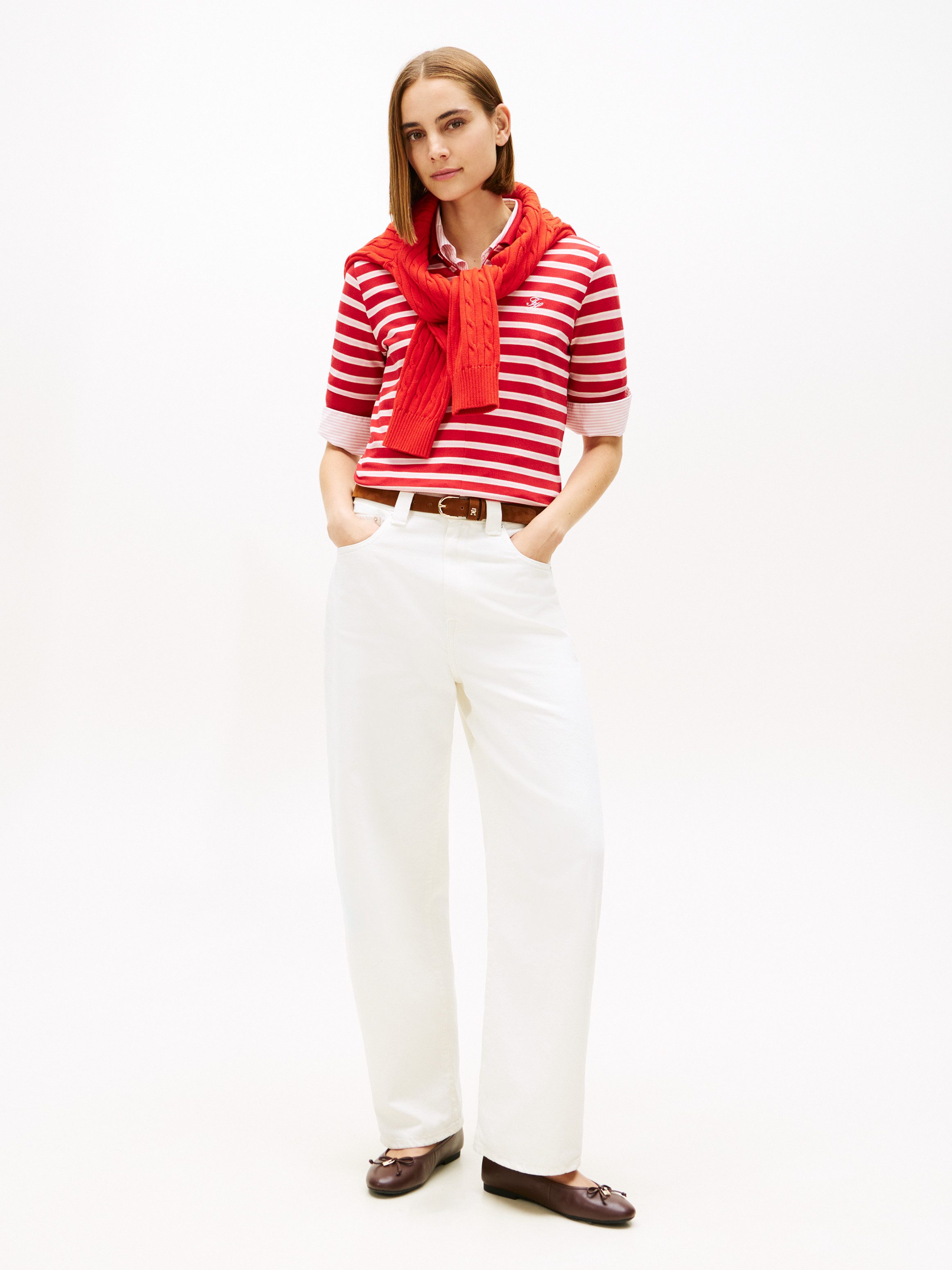 Tommy Hilfiger Poloshirt TH SCRIPT LYOCELL ZIP SS POLO