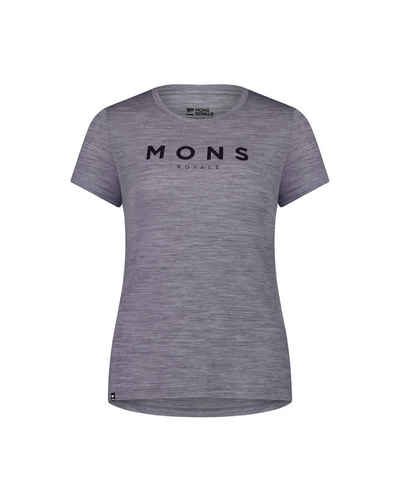 Mons Royale Kurzarmshirt Mons Royale W Icon Tee Print Damen Kurzarm-Shirt