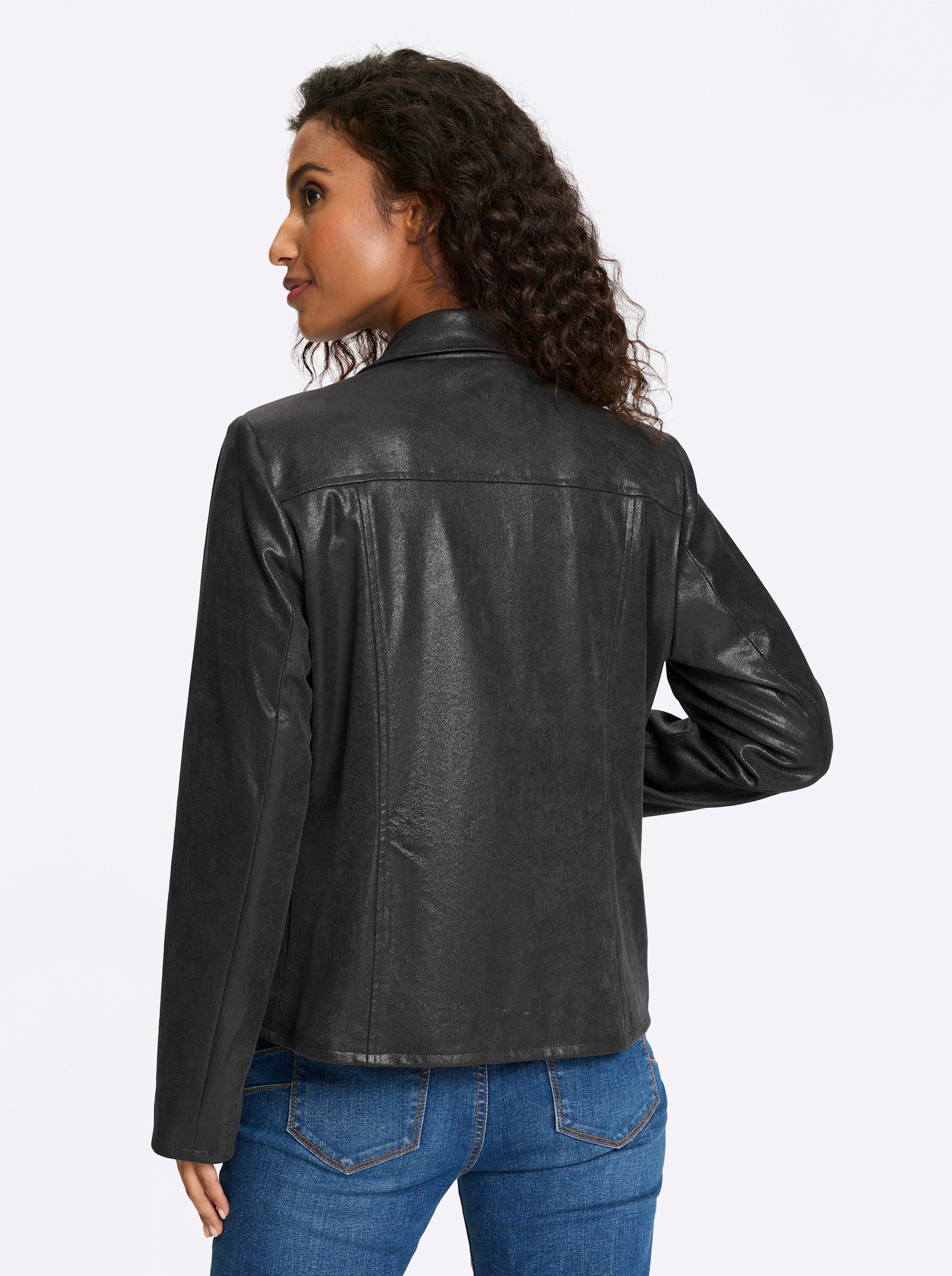 heine Blusenblazer Lederimitatjacke günstig online kaufen