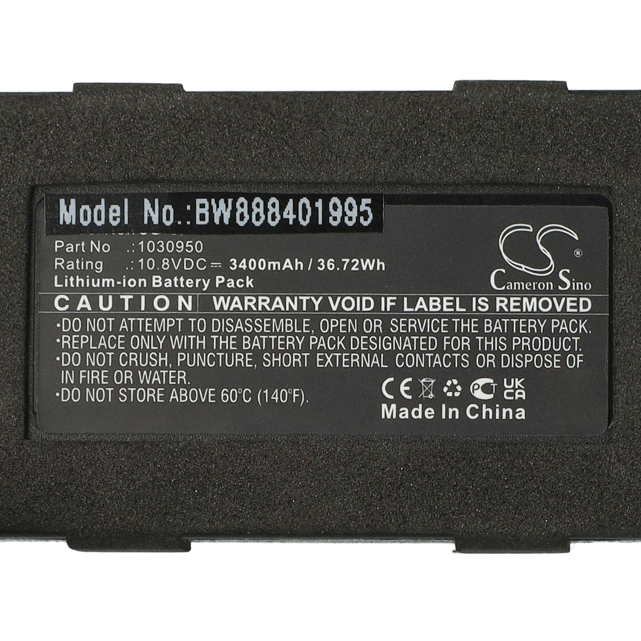 3400 700 Kendall kompatibel Li-Ion mAh vhbw SCD mit Akku (10,8 Covidien V)