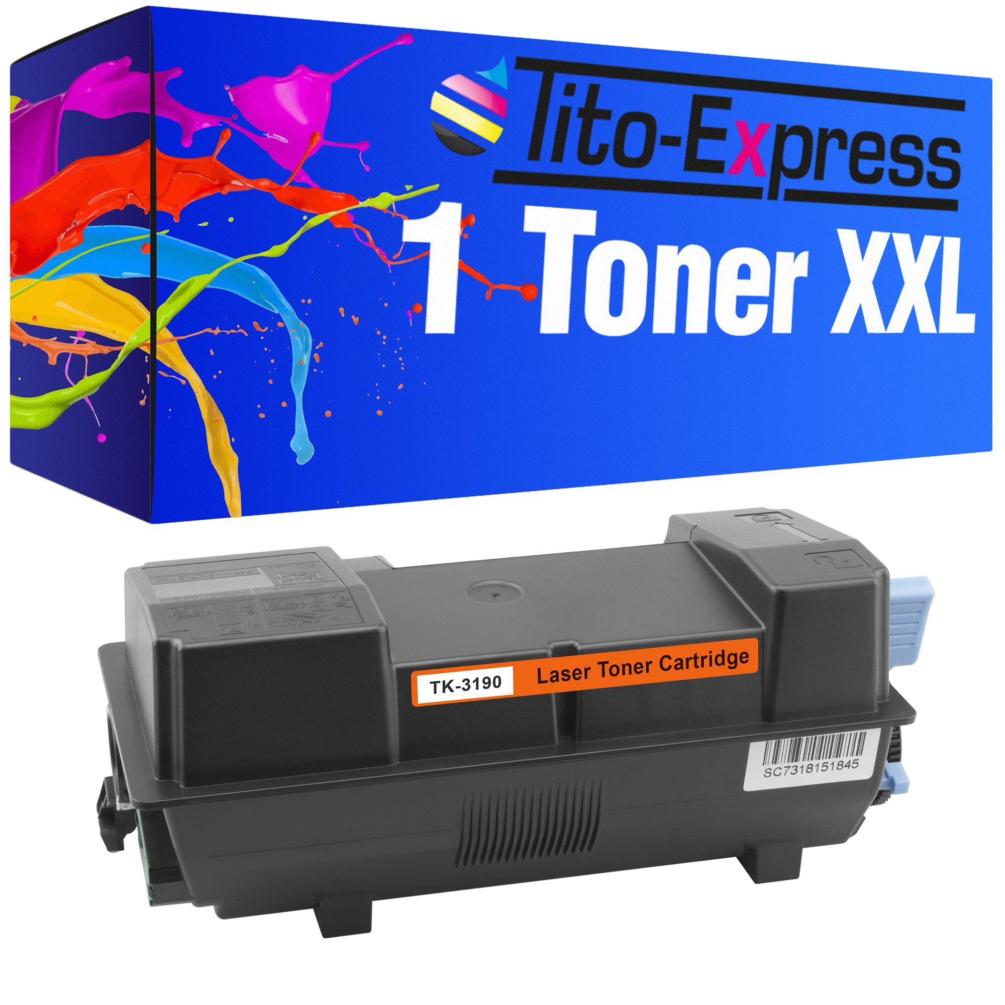 Tito-Express Tonerpatrone ersetzt Kyocera TK-3190 Kyocera TK 3190 KyoceraTK3190, (1x Black), für ECOSYS M-3655idn M-3660idn M-3800 Series M-3860idn M-3860idnf