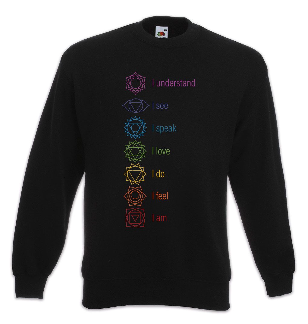 Sweatshirt Chakra Division Sweatshirt Yoga Meditation Nirvana Shiva Pilates