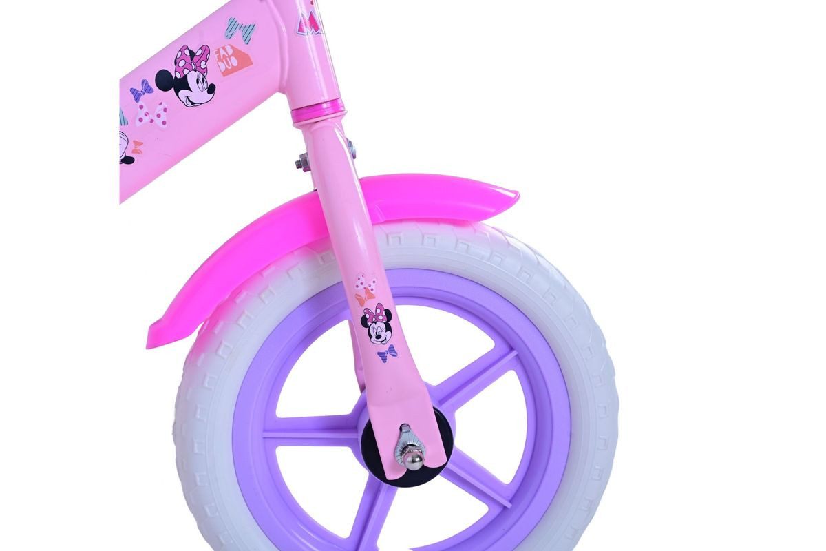 Volare Kinderfahrrad Kinder Laufrad Lauf Lern Rad Lauffahrrad Lauflernrad Minnie Mouse 1045, Schutzbleche