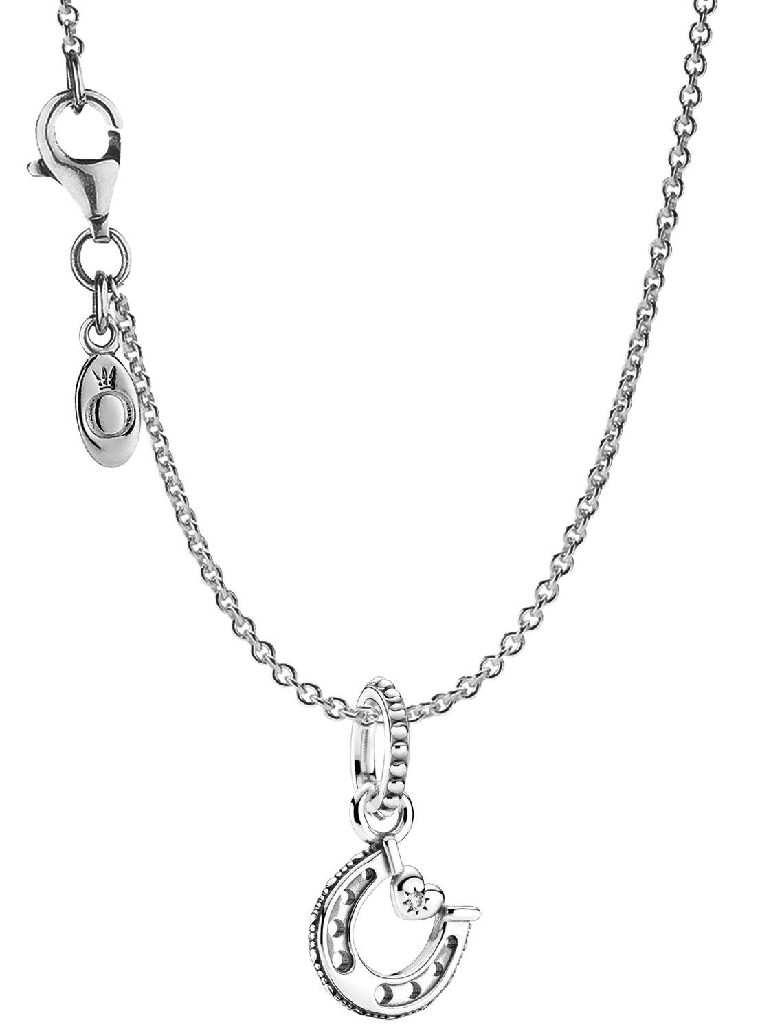 Pandora Kette mit Anhänger Damen 925 Sterlingsilber mit Hufeisen 45 cm günstig online kaufen