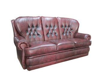 Salottini Chesterfield-Sofa 3er Sofa Chesterfield 3-Sitzer Couch Sting Deluxe Ledersofa, 1 Teile, Vollleder