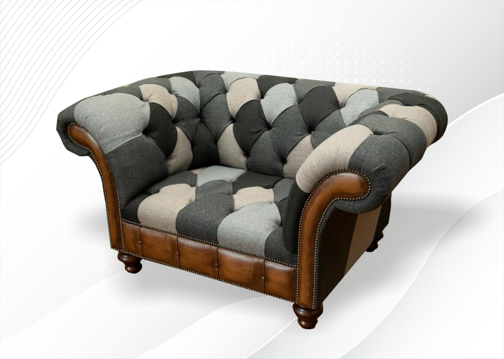 Chesterfield Chesterfield-Sessel, 1 JVmoebel Sessel Sitzer Design
