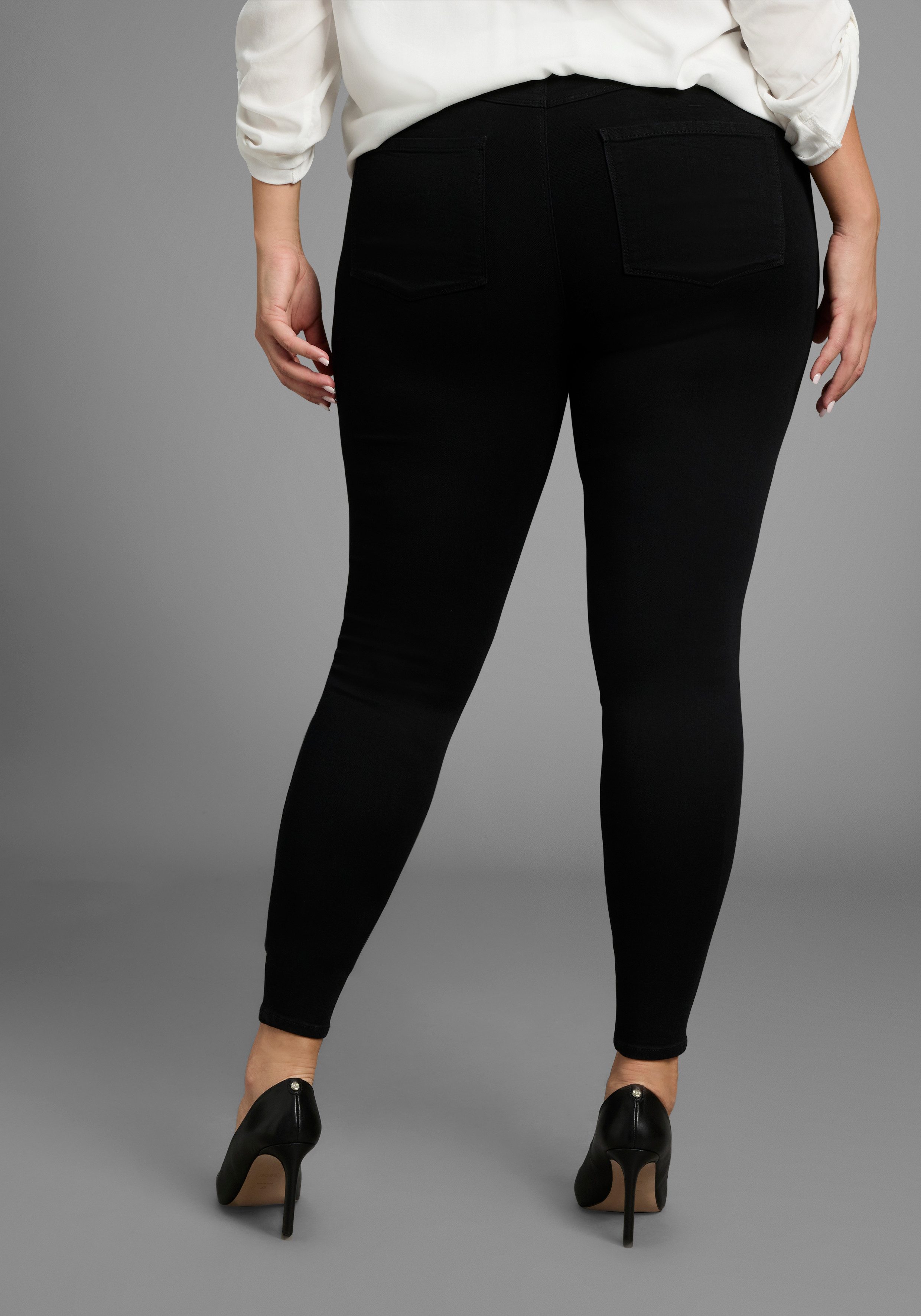 ONLY CARMAKOMA Skinny-fit-Jeans CARTHUNDER PUSH UP REG SK JNS günstig online kaufen