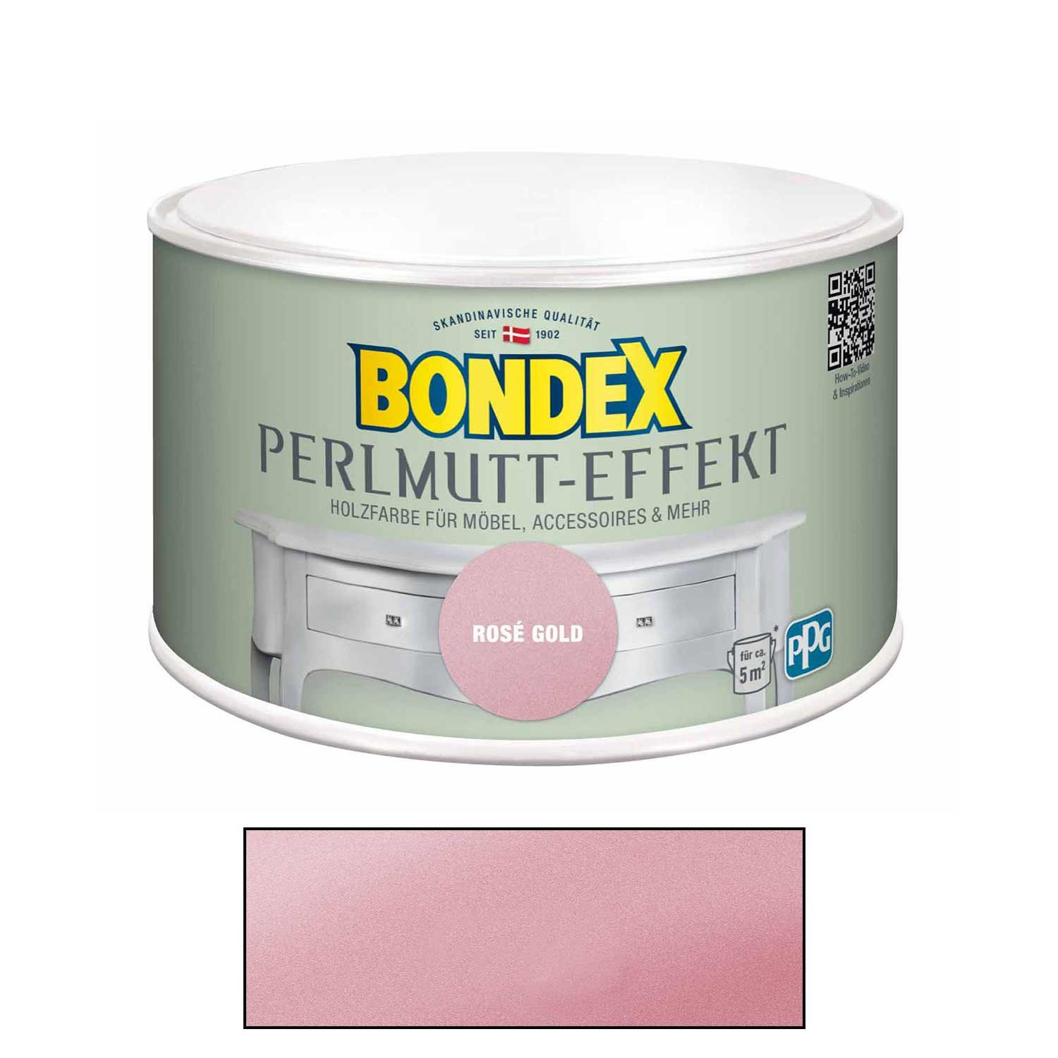 Bondex Lasur, Wässrige Beschichtung auf Acrylbasis mit Effekt-Pigmenten