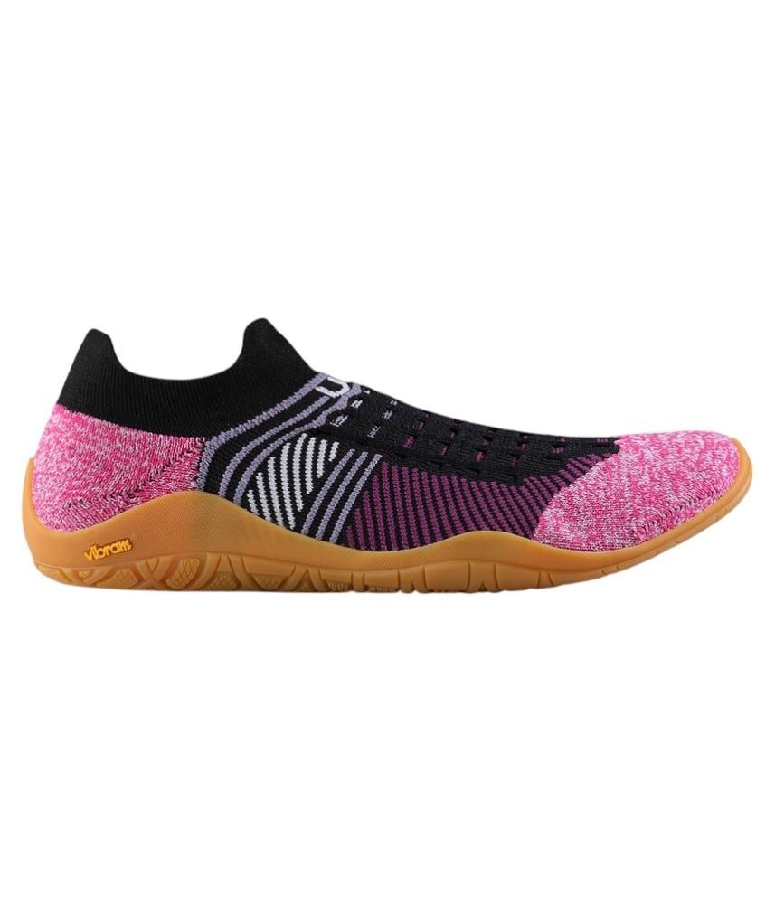 Barfussschuhe Beemotion pink/schwarz Damen Sneaker