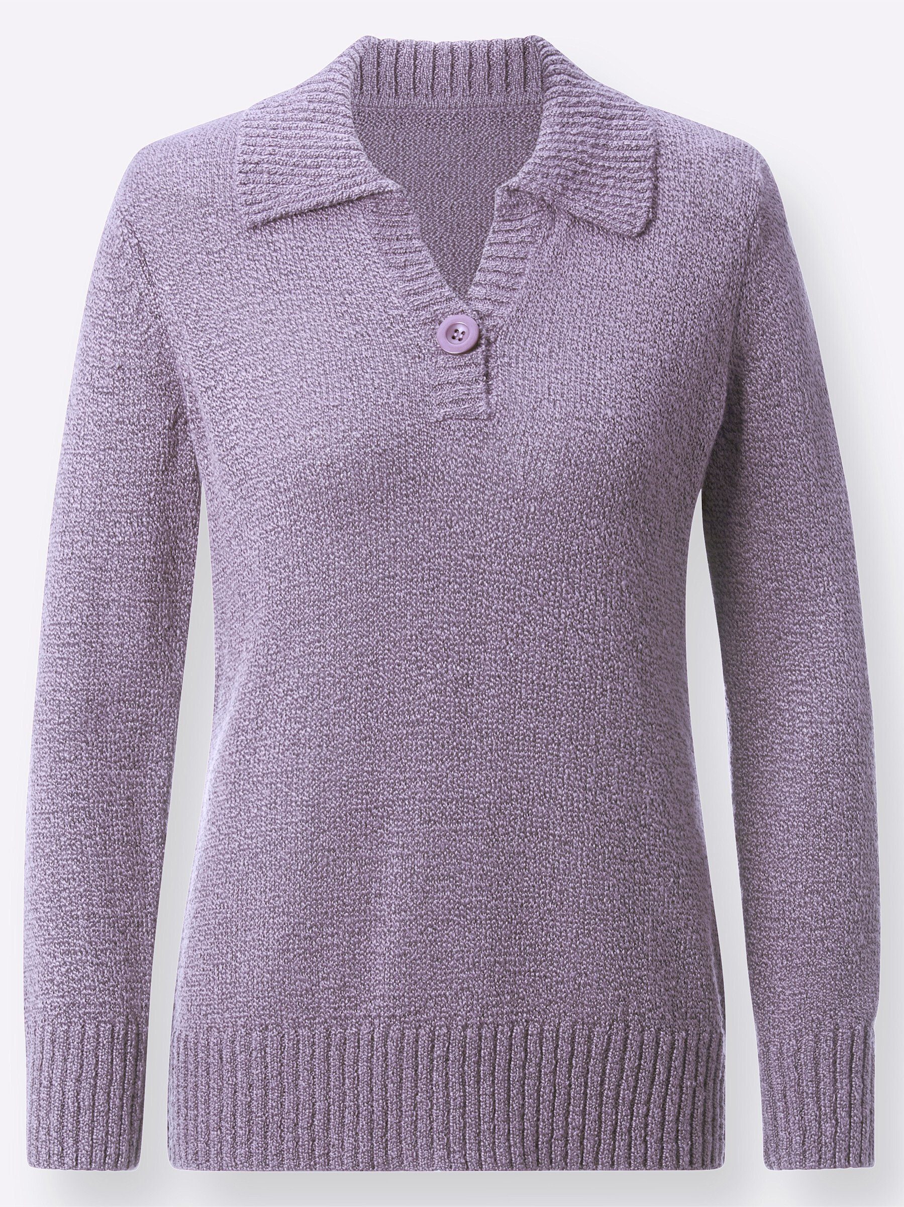 flieder-meliert WEIDEN WITT Strickpullover