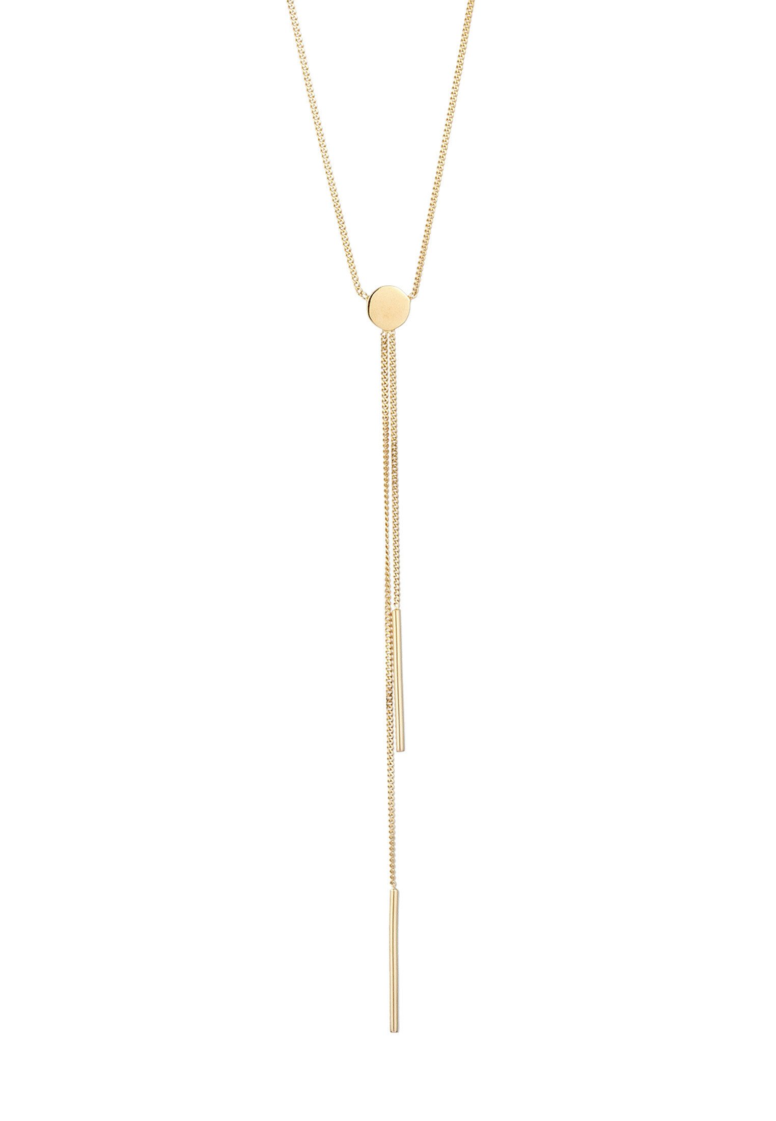 Elli Kette mit Anhänger Y-Kette Weiß 925 Sterling Silber, mit Kristallen von Swarovski®