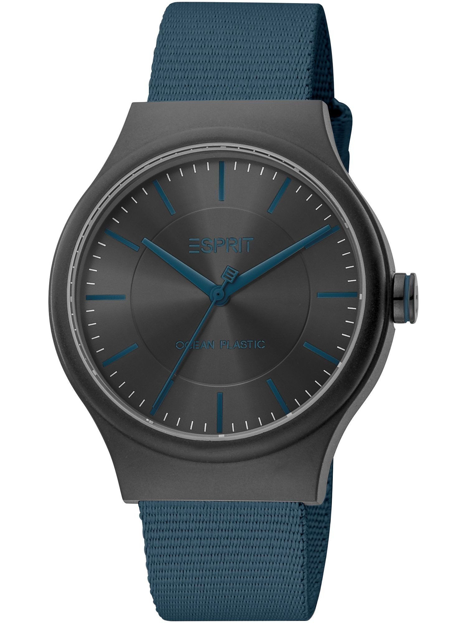 Esprit Quarzuhr ES1L324L0025 ES1L324L0025, Esprit ES1L324L0025 Wave Recycled Ocean Plasic Uhr Damenuhr Blau