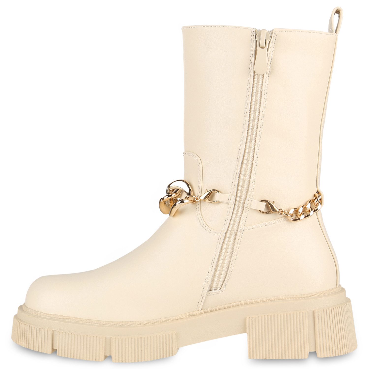 VAN HILL 838050 Plateaustiefel Damen Plateaustiefel Stiefel Blockabsatz Pro günstig online kaufen