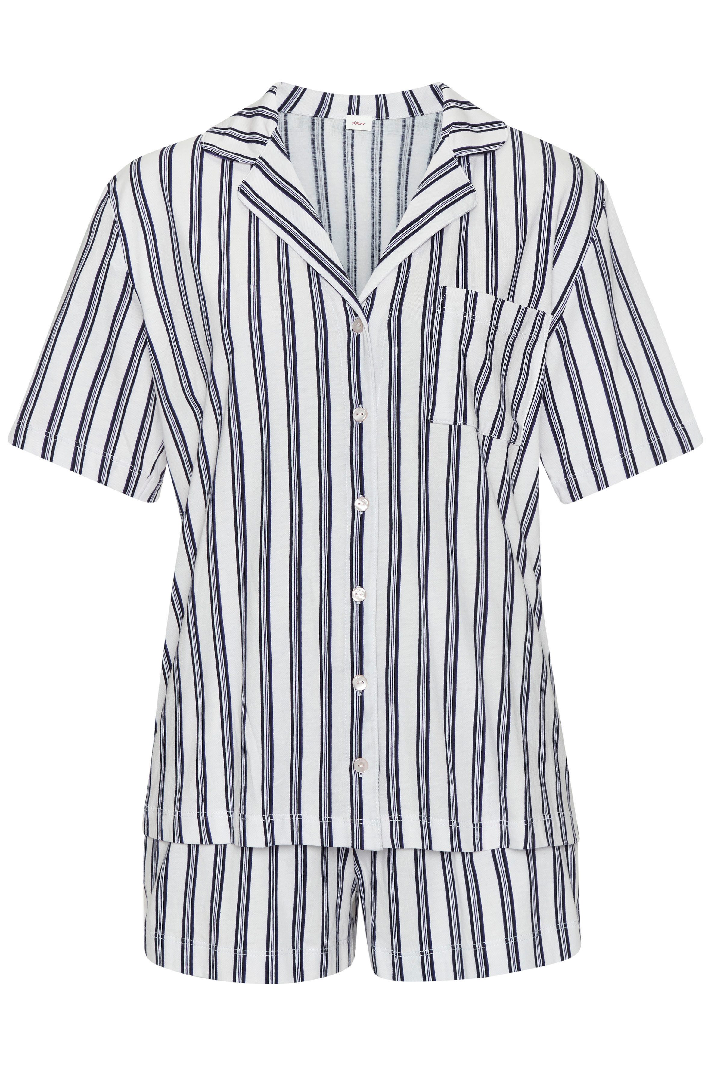 s.Oliver Shorty (Set, 2 tlg) mit Knopfleiste und Brusttasche günstig online kaufen