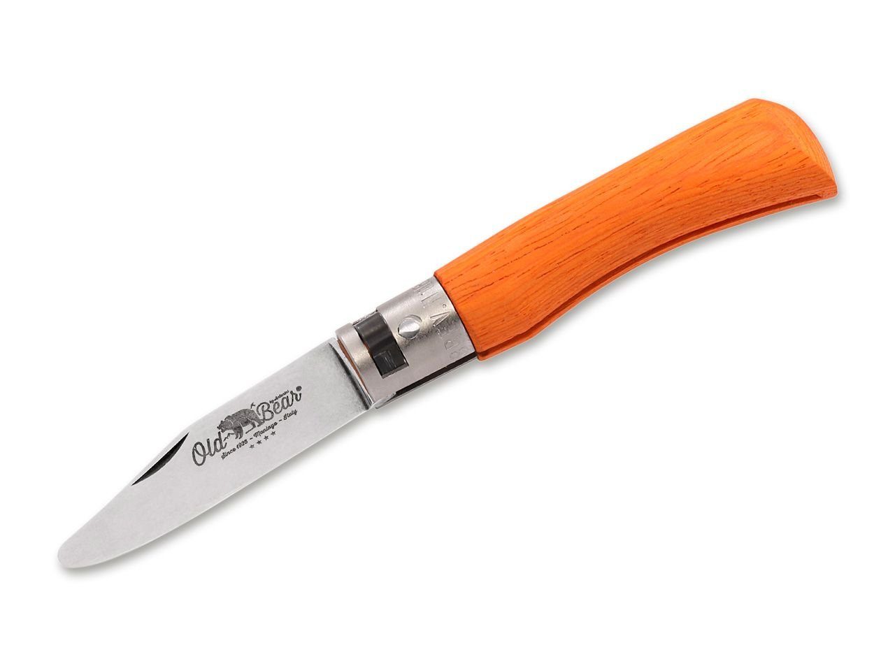 Old Bear Taschenmesser Kompaktes Kindertaschenmesser „Old Bear Baby XS“, (ideal zum spielerischen Lernen im Outdoor-Bereich), Old Bear Baby XS Orange, Kindermesser