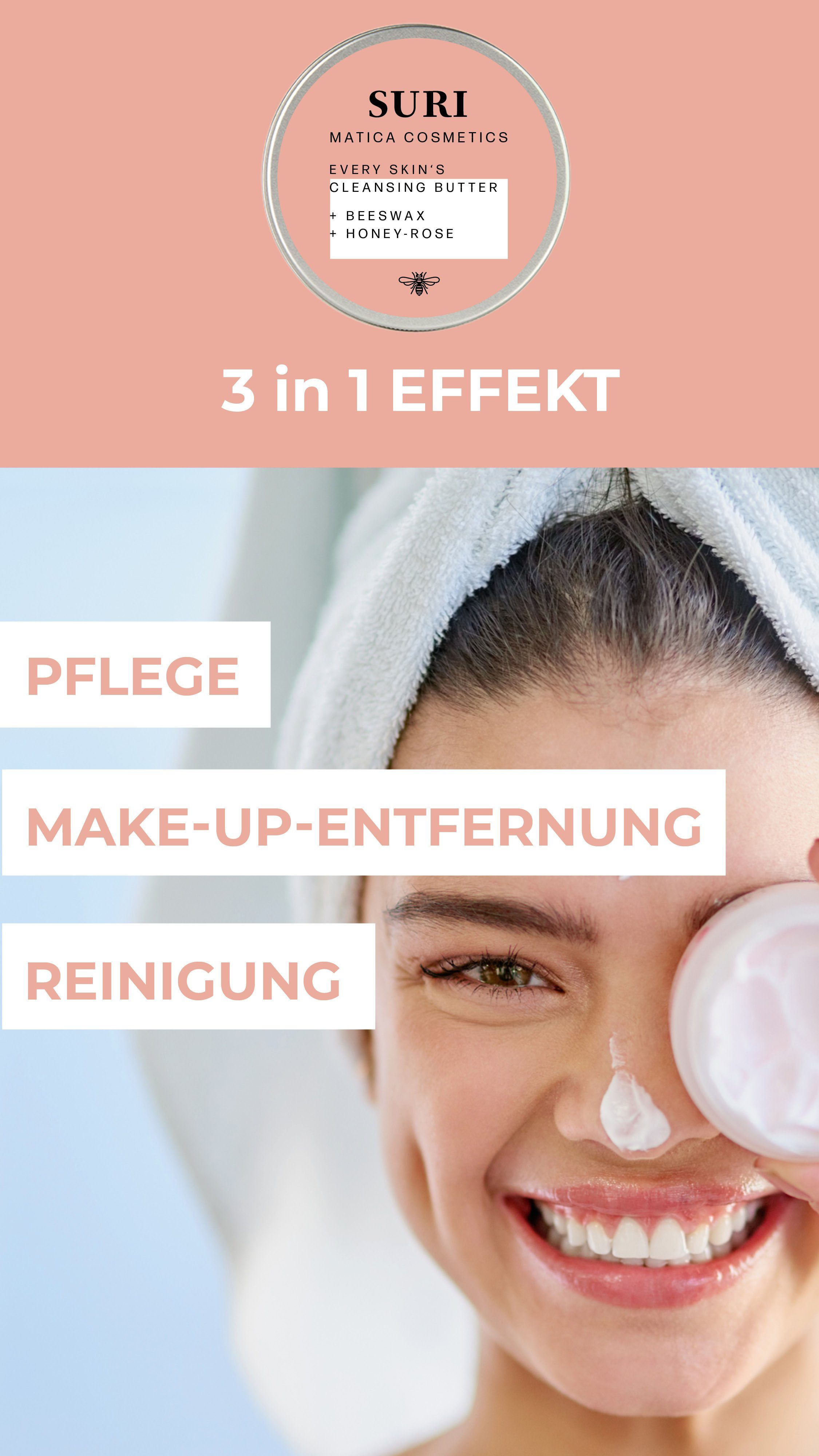 Damen Gesichtspflege Matica Cosmetics Gesichts-Reinigungscreme Suri Honig-Rose ; Cleansing Butter