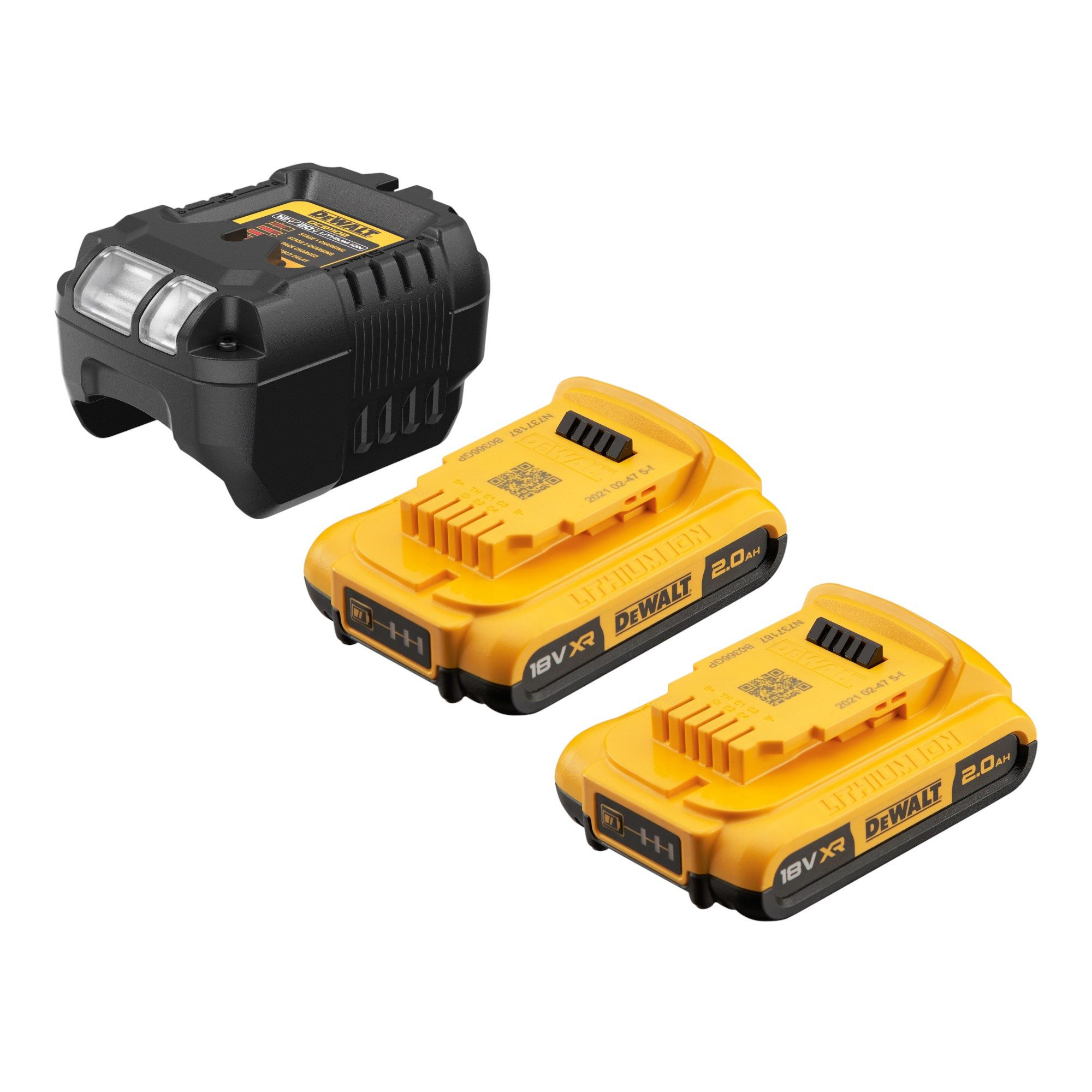DeWalt Benzin-Kettensäge DCMPS 520 D2 18 V 20 cm Brushless + 2x Akku 2,0 Ah + Ladegerät