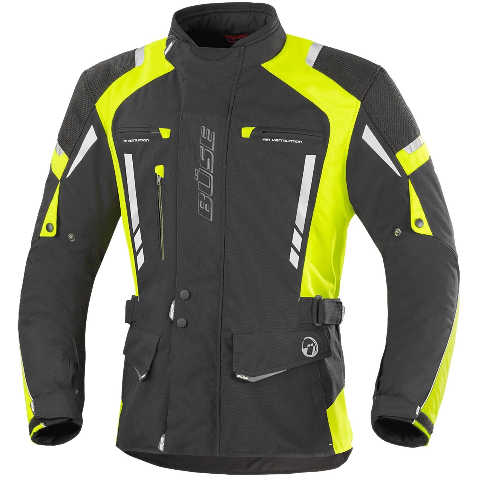 Büse Motorradjacke Büse Torino Pro Herren Jacke schwarz / neongelb S atmungsaktiv