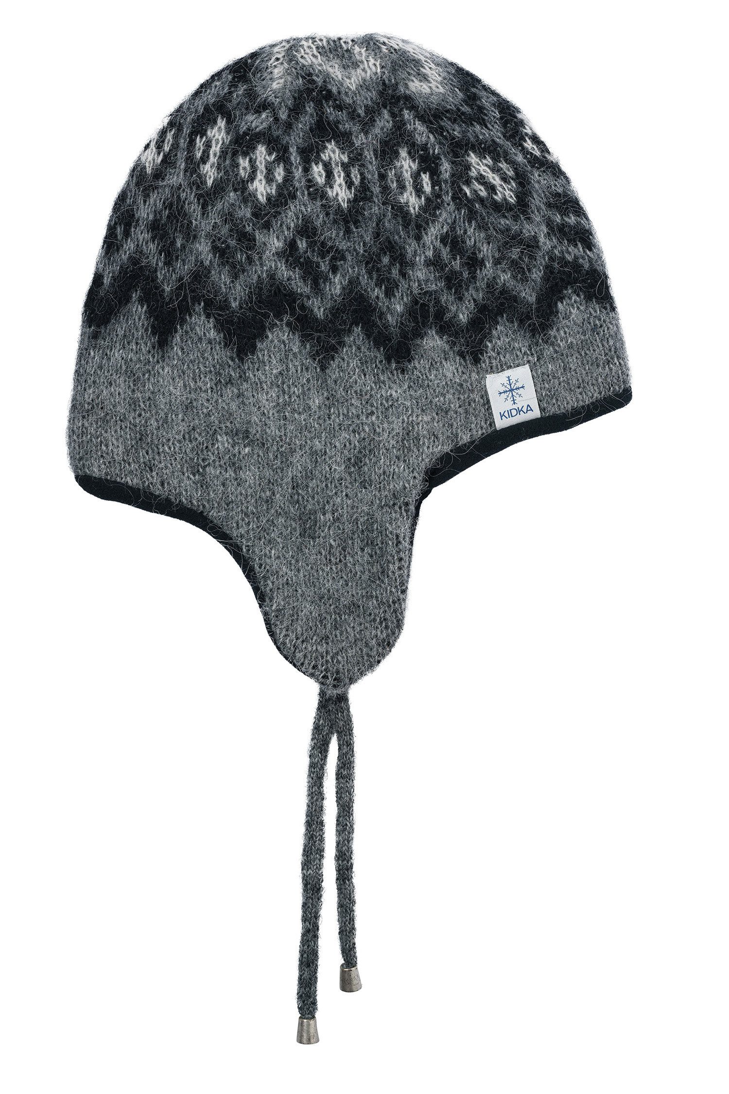 KIDKA Strickmütze 019 Wollmütze mit Fleece und Ohrenklappen