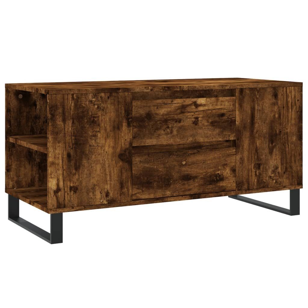 Räuchereiche vidaXL Couchtisch Couchtisch Räuchereiche (1-St) cm Holzwerkstoff 102x44,5x50 | Räuchereiche