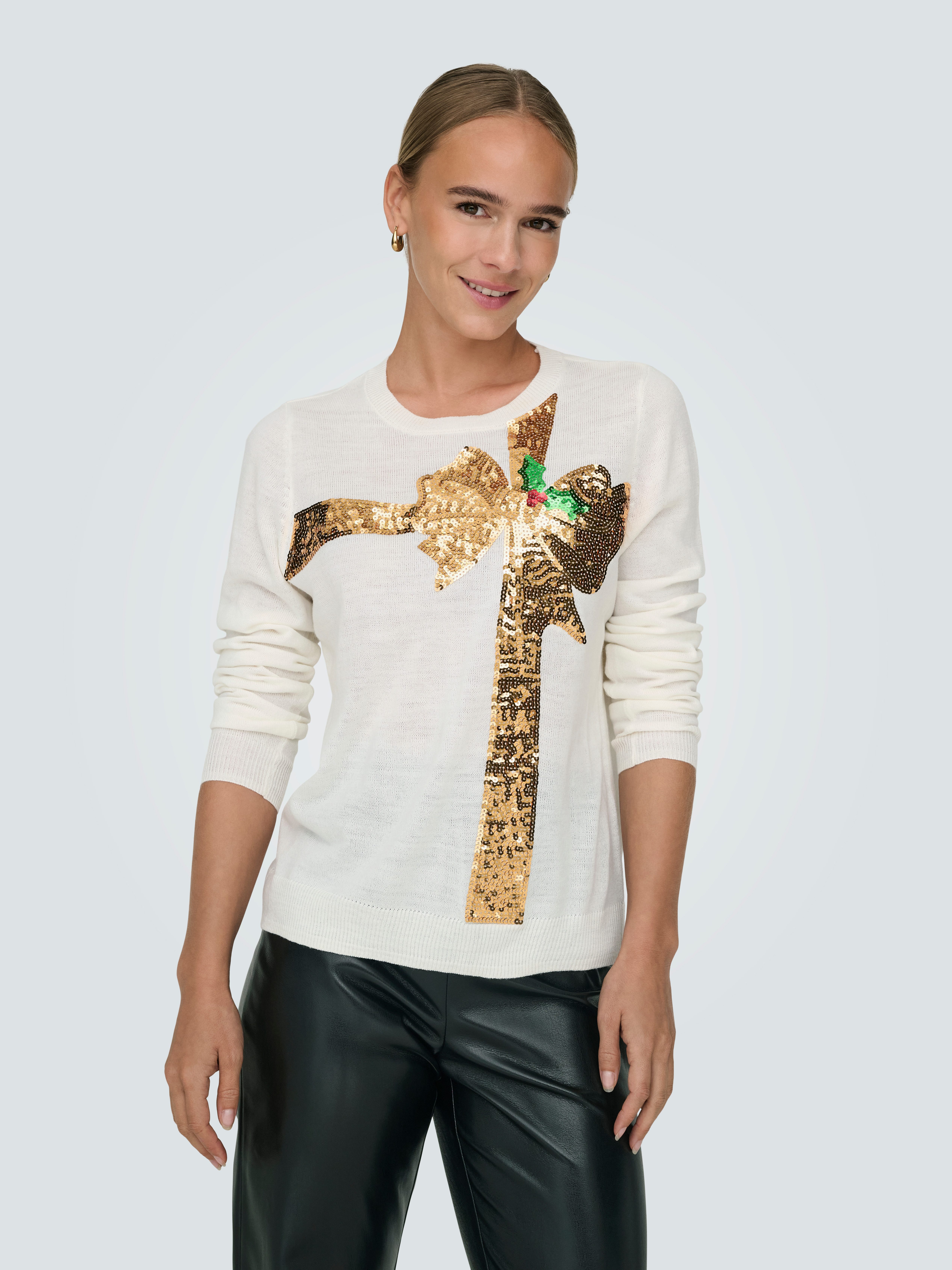 ONLY Weihnachtspullover ONLXMAS LS O-NECK MIX günstig online kaufen