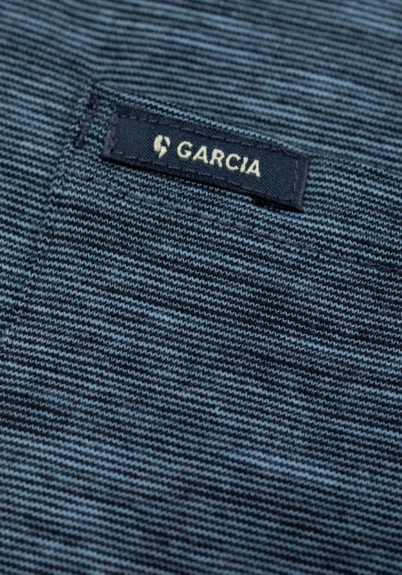 Brusttasche T-Shirt mit Garcia (1-tlg) blue lake