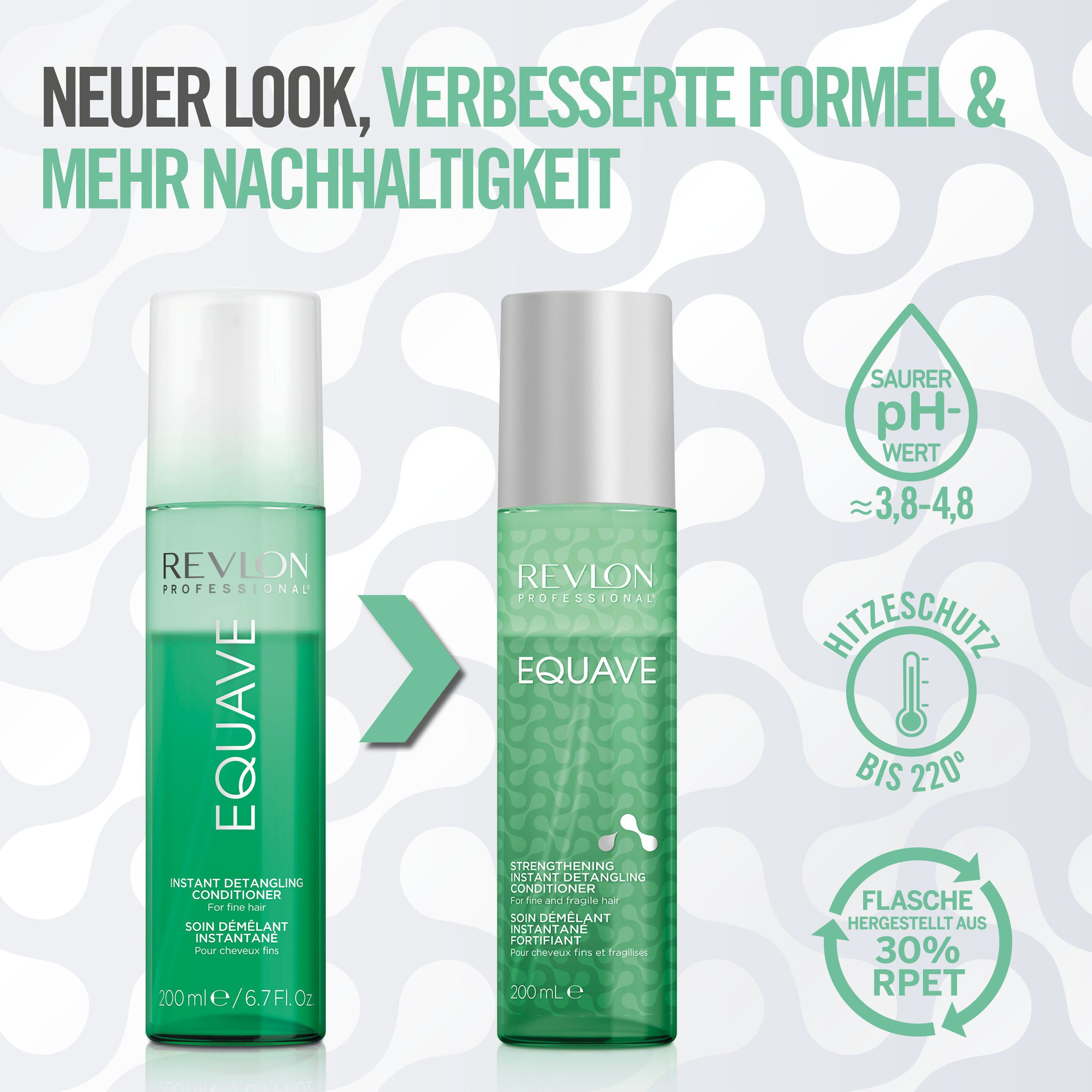 REVLON PROFESSIONAL Leave-in Pflege EQUAVE STRENGTHENING DETANGLING CONDITIONER, Feines Bis Brüchiges Haar 200 ml
