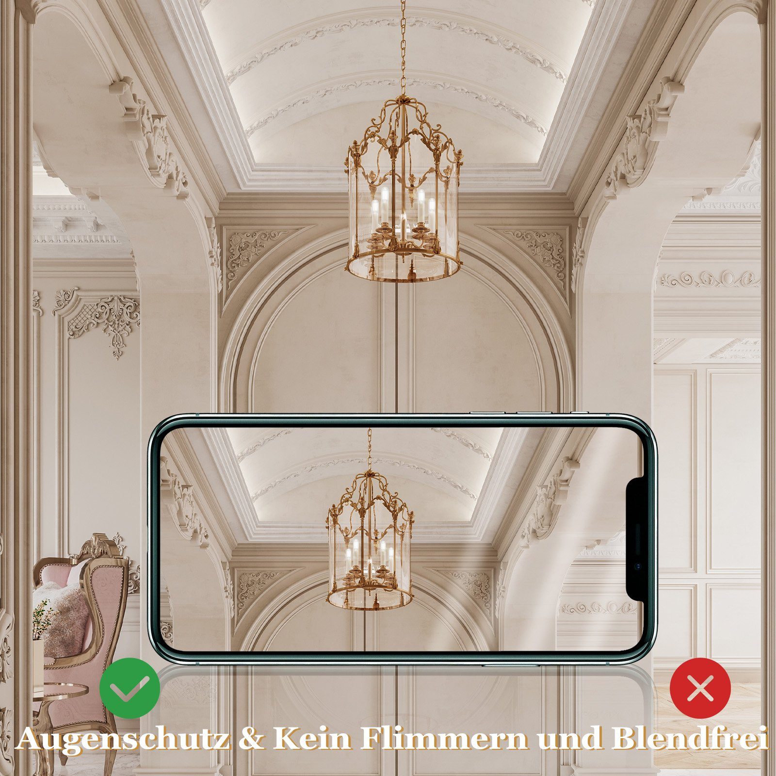 ZMH LED-Leuchtmittel LED Glühbirnen Vintage Lampe Birnen 4W Energiesparlampe, E14, 2 St., 6000k, nicht dimmbar – Bild 5 von 5