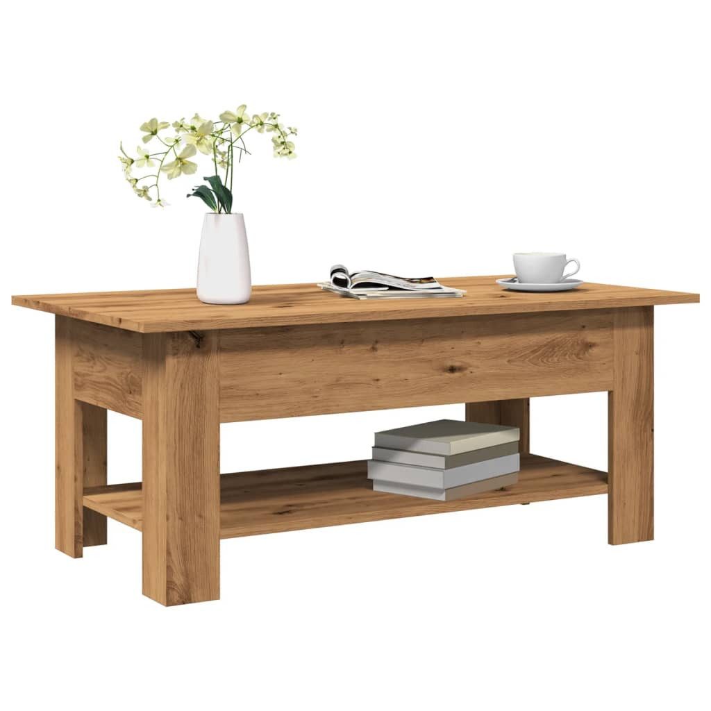 vidaXL Couchtisch Couchtisch Artisan-Eiche 102x55x42 cm Holzwerkstoff günstig online kaufen