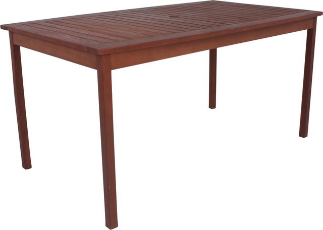 GARDEN PLEASURE Gartentisch MADISON, Eukalyptusholz, 150x90 cm, braun