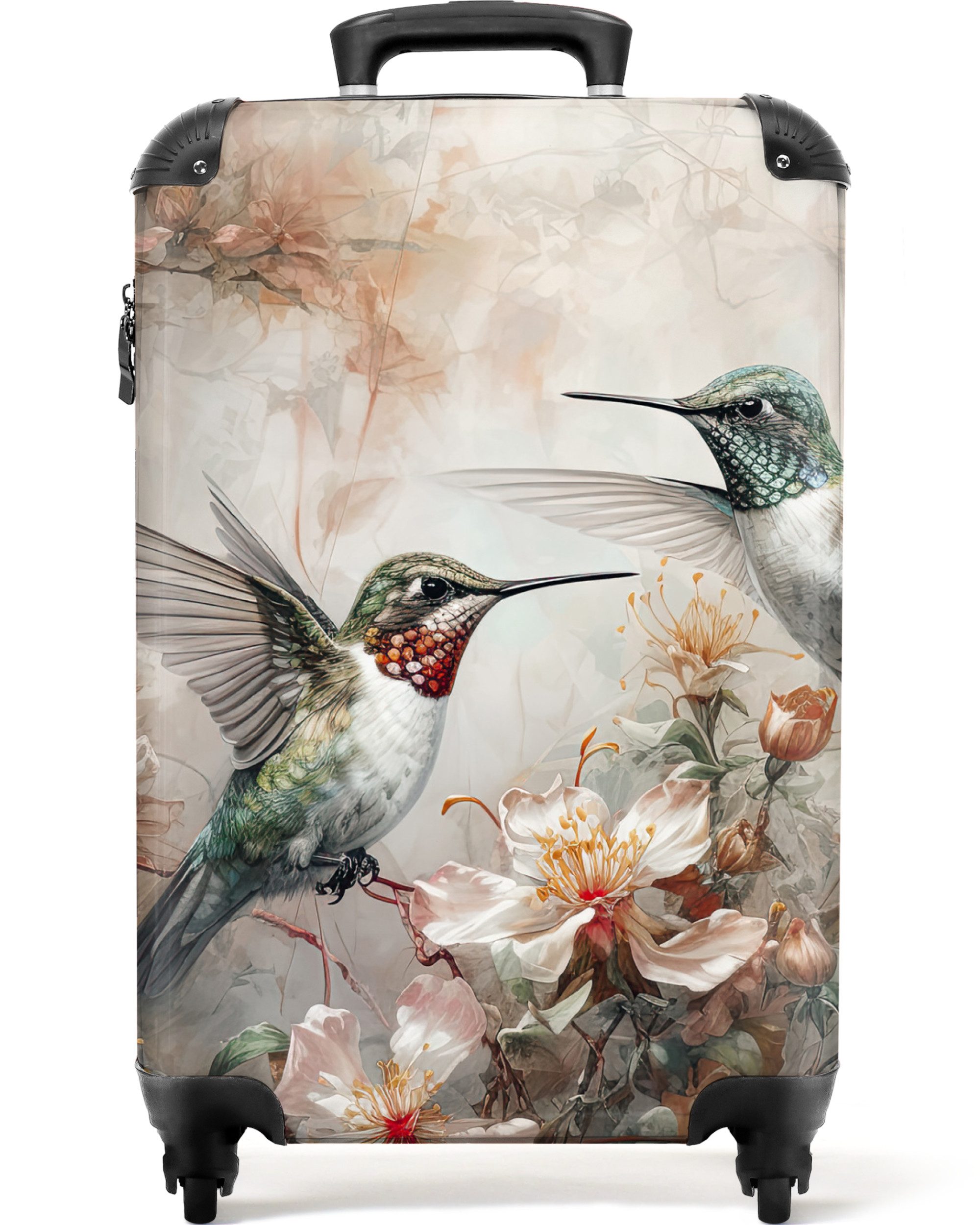 NoBoringSuitcases.com© Hartschalen-Trolley Kolibri - Vögel - günstig online kaufen