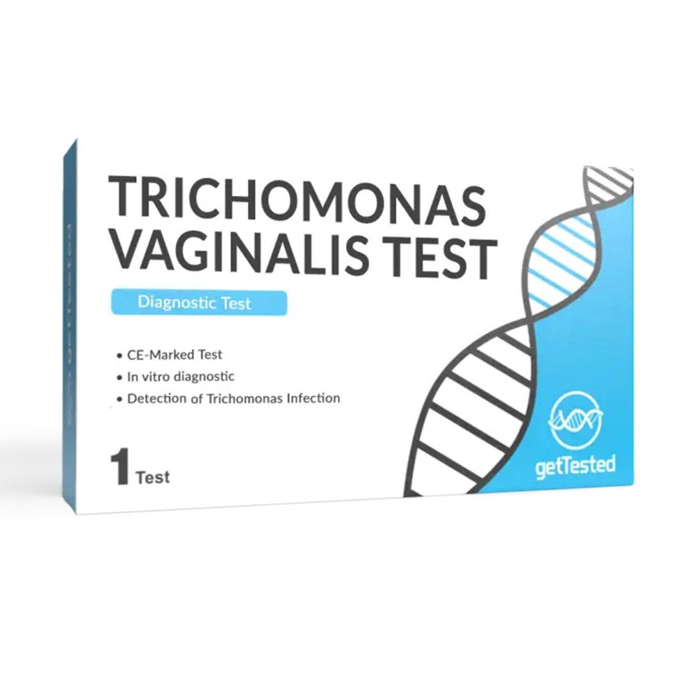 GetTested International AB Unverträglichkeitstest Trichomonas-vaginalis-Test, 1 Messparameter, Testkit, 1-tlg., Trichomonas Vaginalabstrich-Test, Trichomonas-Test mit Ergebnis nach ca. 15 Minuten